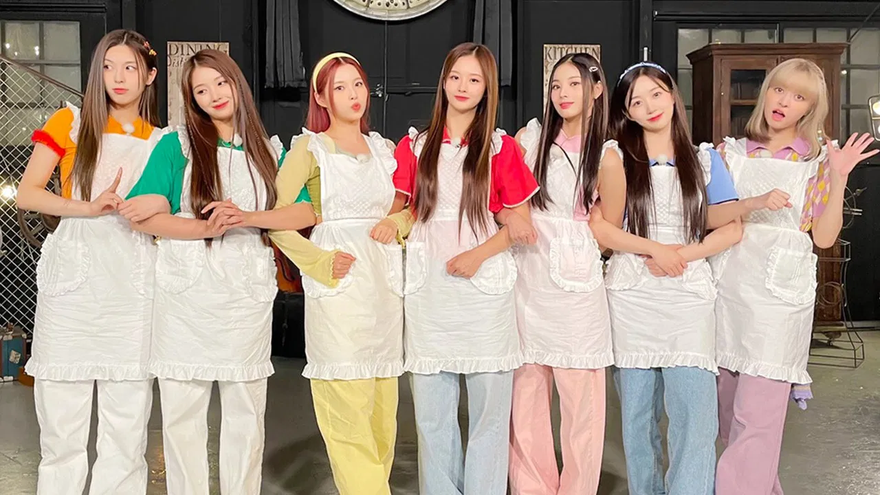 NMIXX in Wonderland backdrop