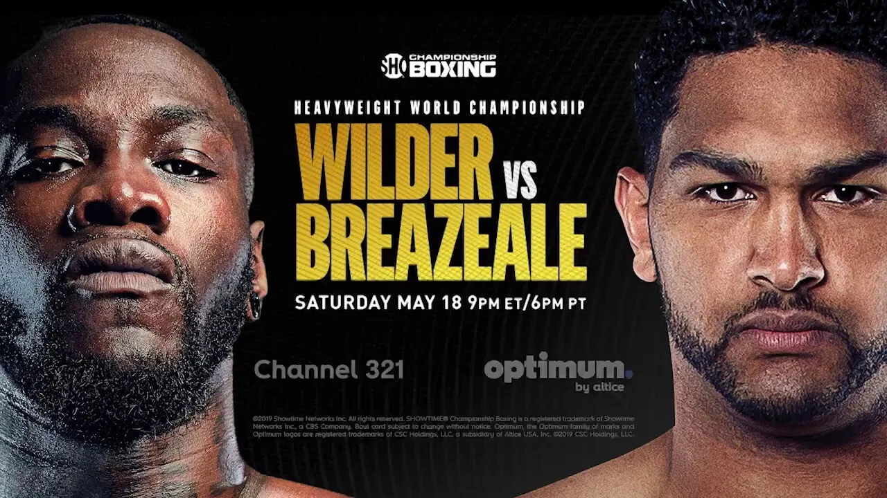 Deontay Wilder vs. Dominic Breazeale backdrop
