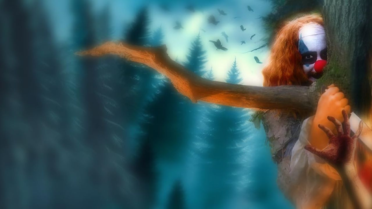 The Forest Clown backdrop