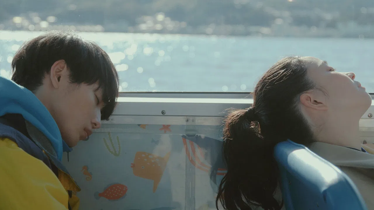 Two Angels, One Midnight Escape backdrop