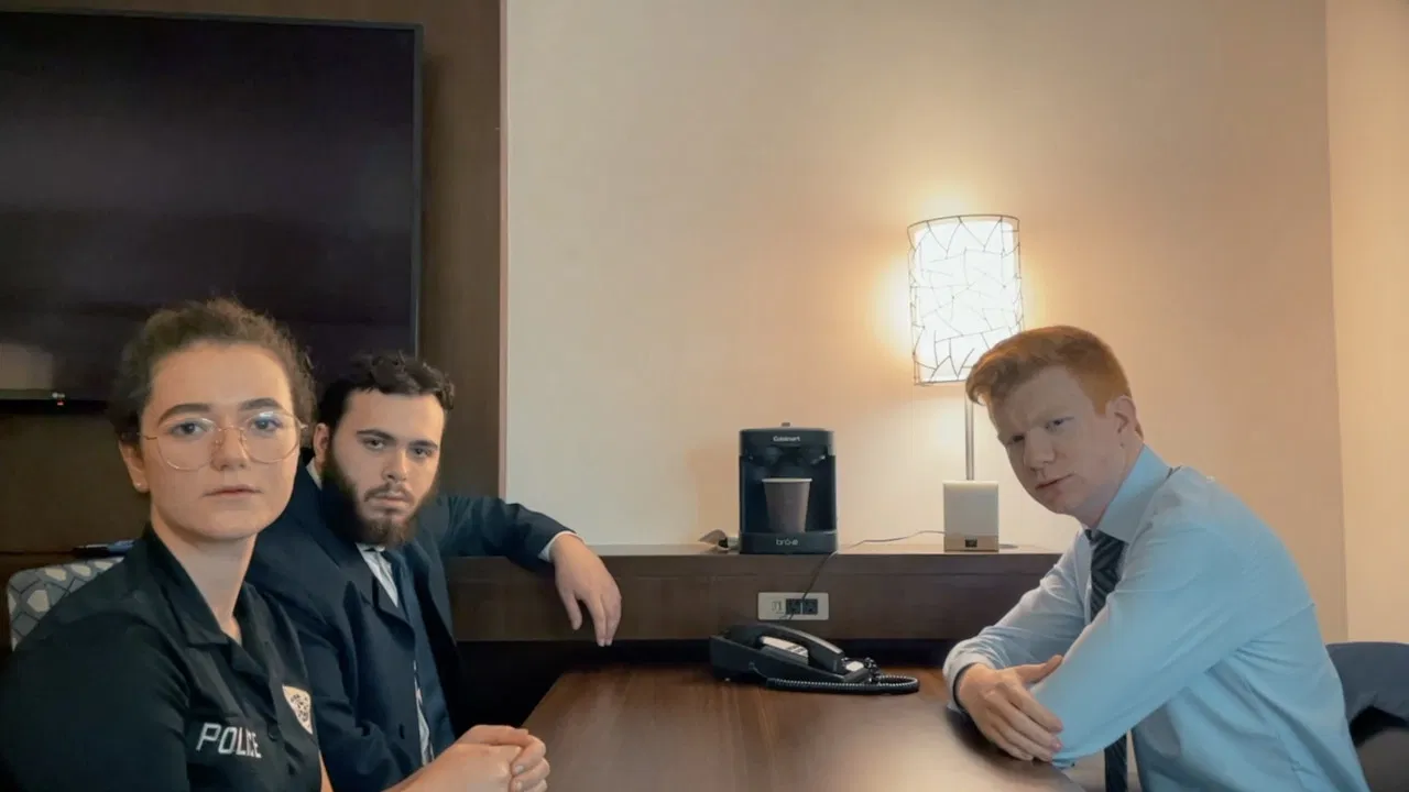 A Detective Story backdrop