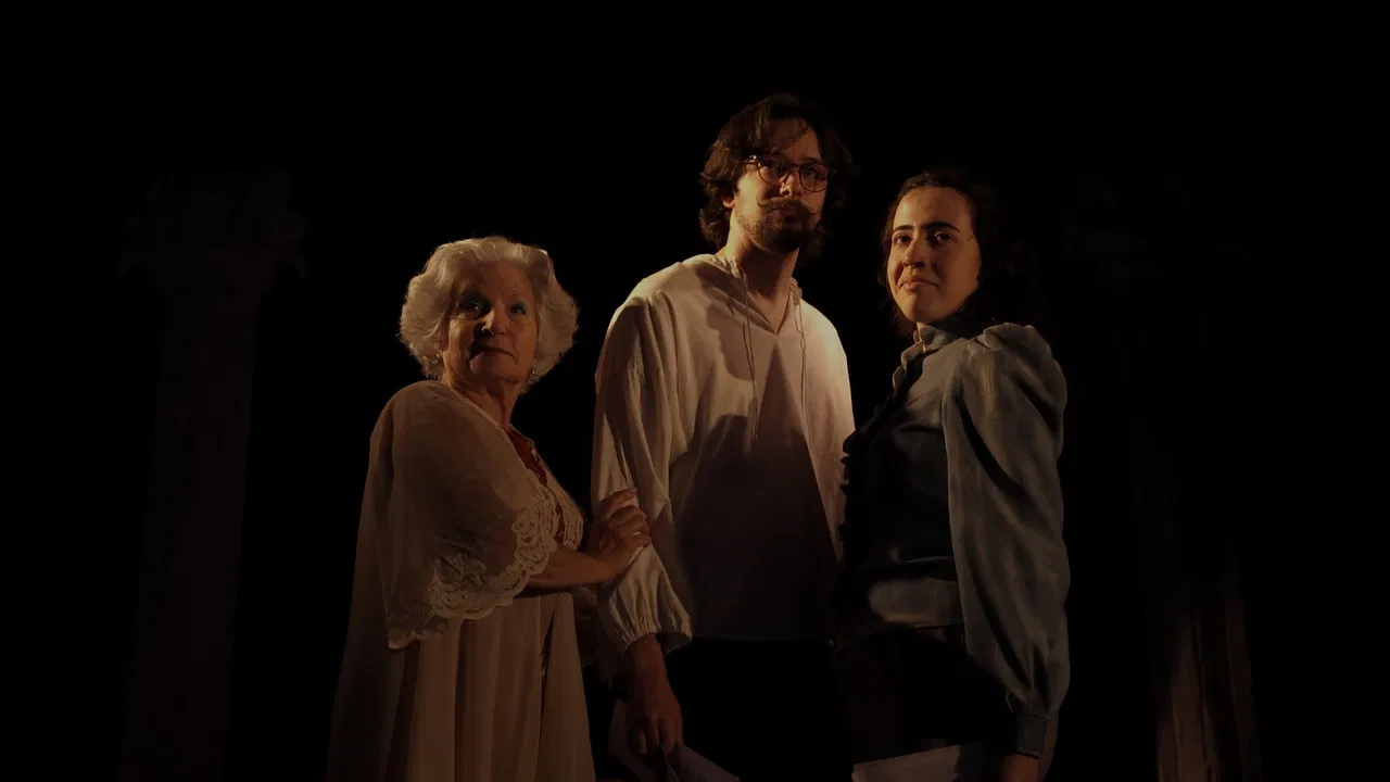 Na Boca de Cena backdrop