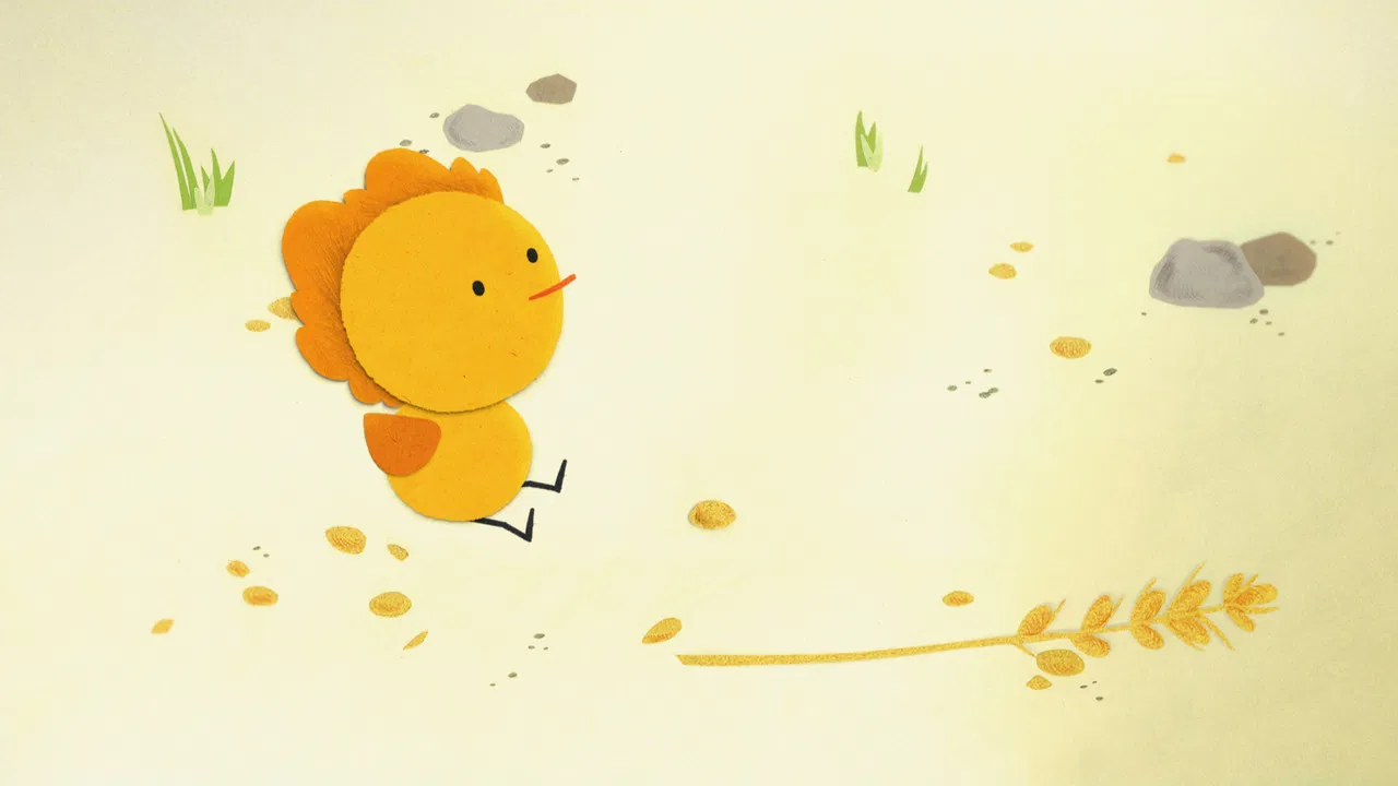 The Little Red Chick backdrop