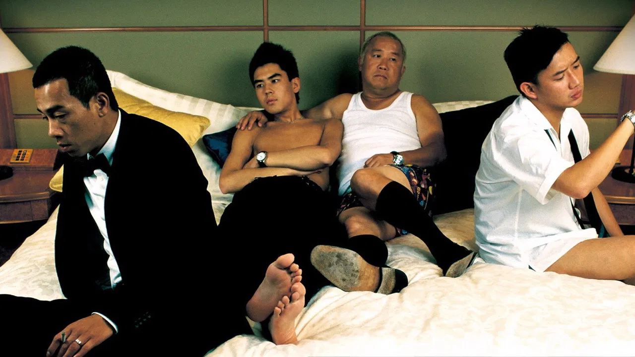 Men Suddenly in Black backdrop