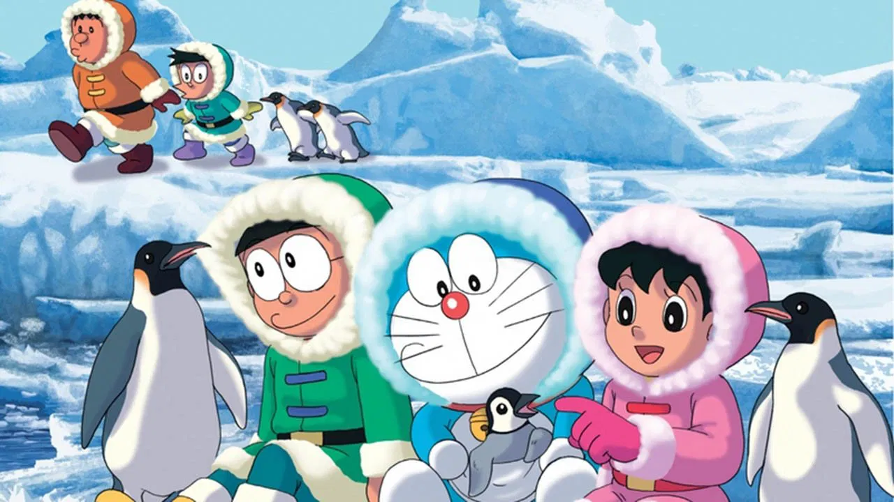 Doraemon: Nobita's Great Adventure in the Antarctic Kachi Kochi backdrop