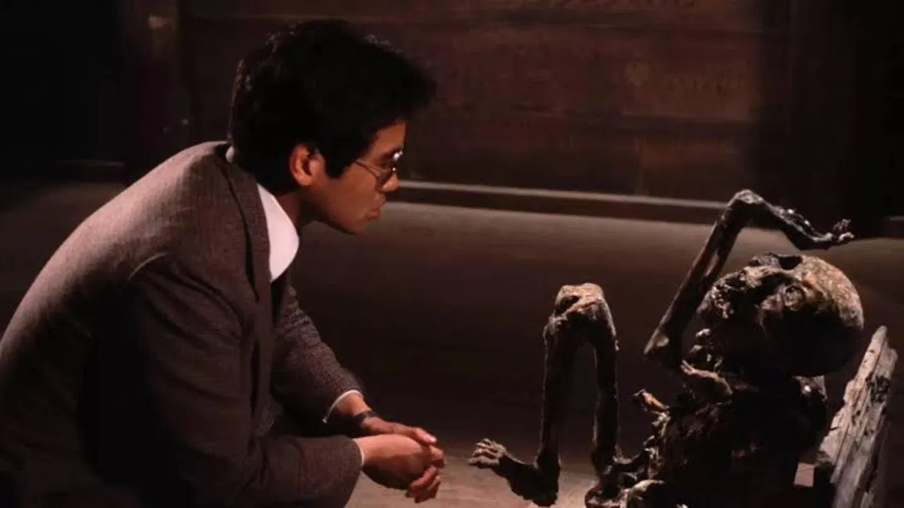 Cursed Village in Yudono Mountains backdrop