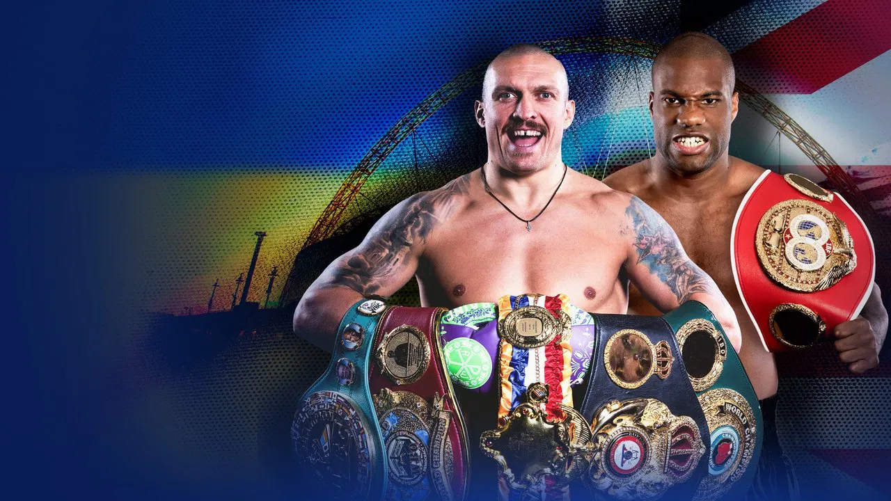 Oleksandr Usyk vs. Daniel Dubois II backdrop