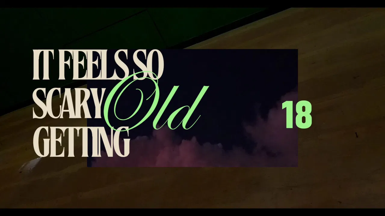 it feels so scary getting old backdrop