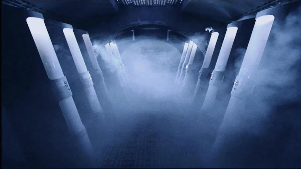 Guys' Night in The Thing backdrop