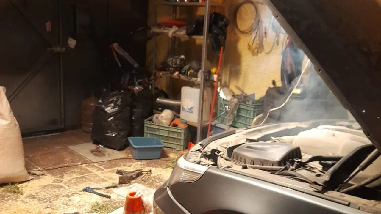 The Devil's Garage backdrop