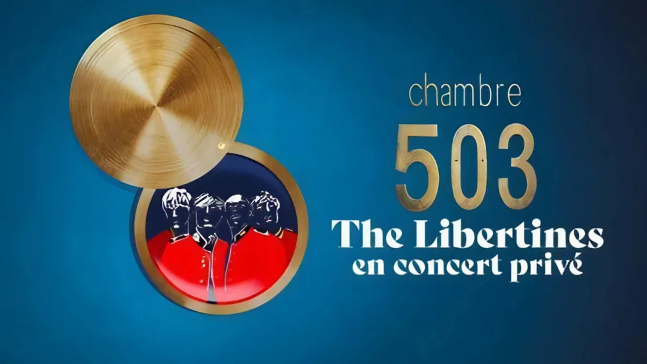 Chambre 503 - The Libertines en concert privé backdrop
