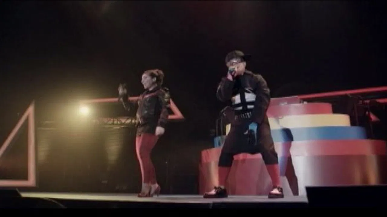 m-flo 10 Years Special Live "we are one" backdrop