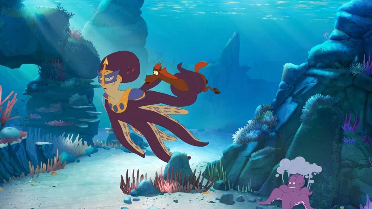 Three Heroes and the King of the Sea backdrop