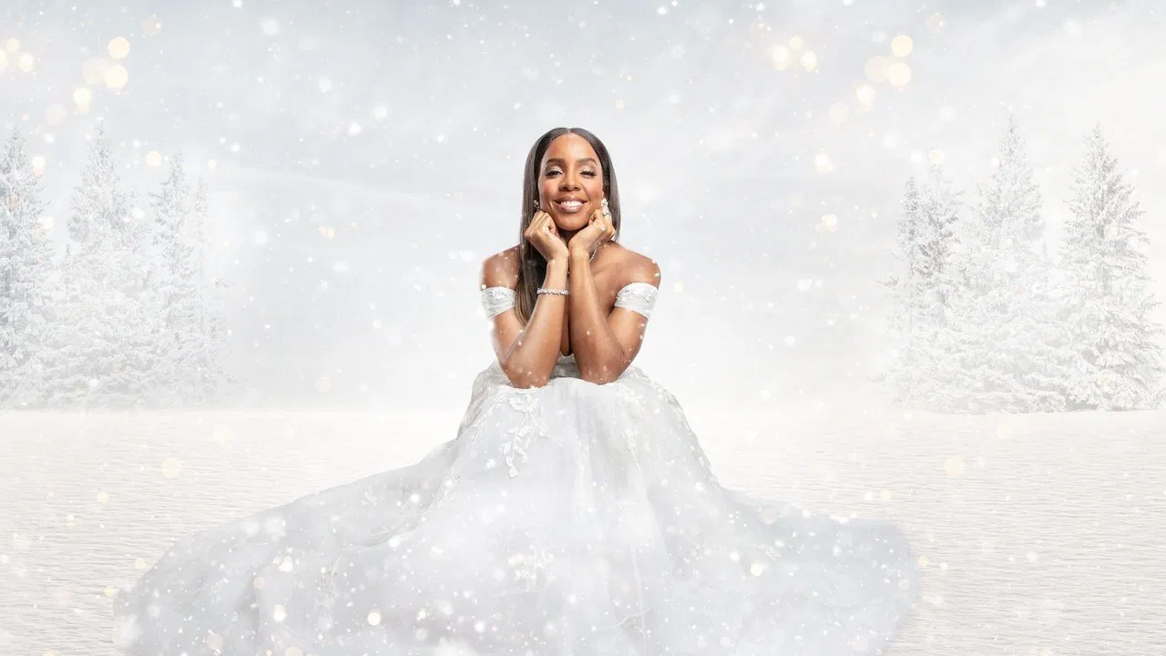 Merry Liddle Christmas Wedding backdrop