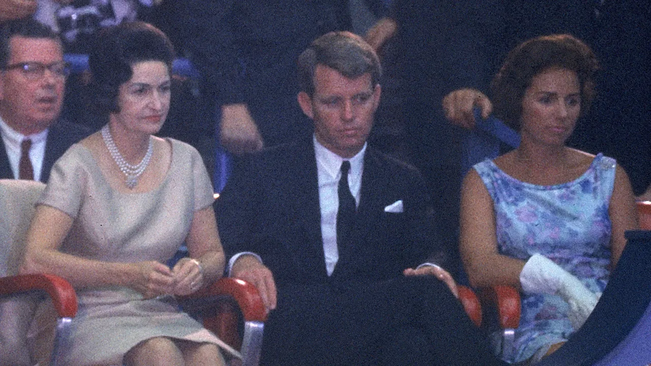 Bobby Kennedy Tribute to JFK at the Democratic National Convention 1964 backdrop