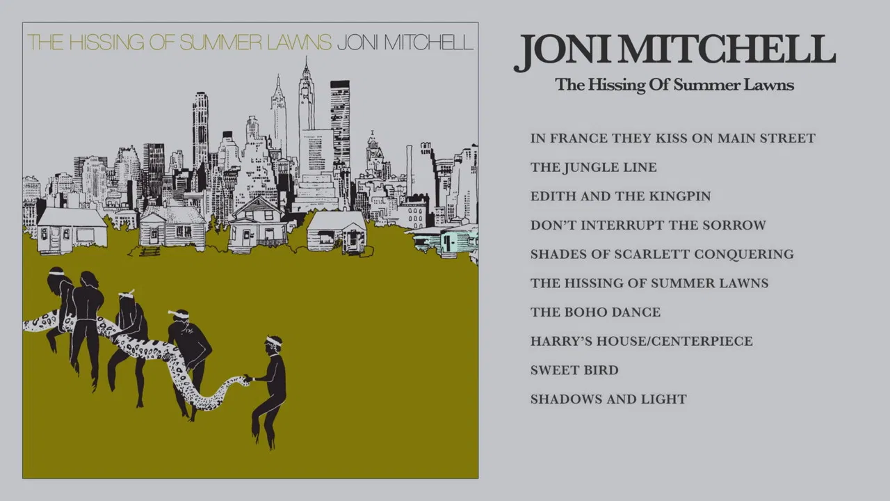 Joni Mitchell: The Hissing of Summer Lawns backdrop