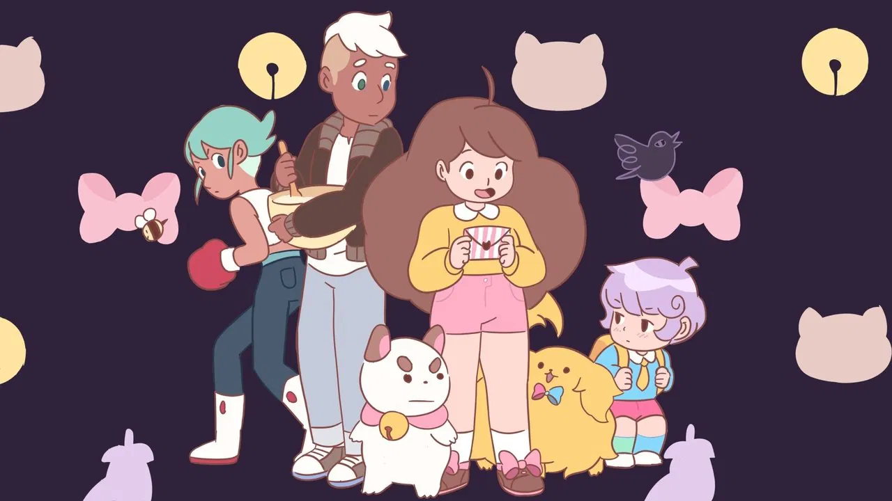 Bee and PuppyCat backdrop