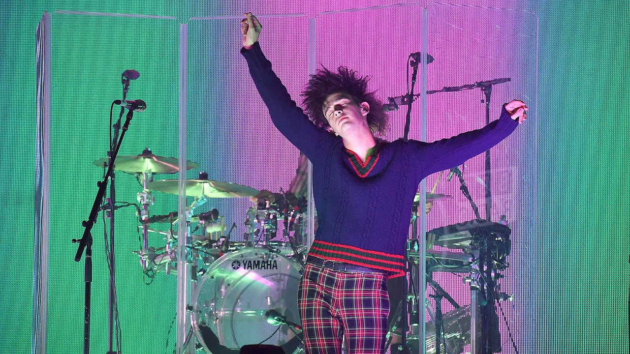 The 1975: Live with the BBC Philharmonic backdrop