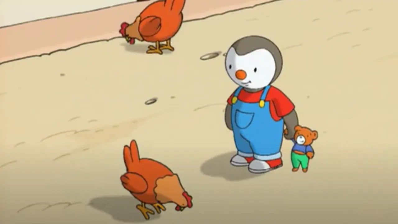 T'choupi à la ferme backdrop