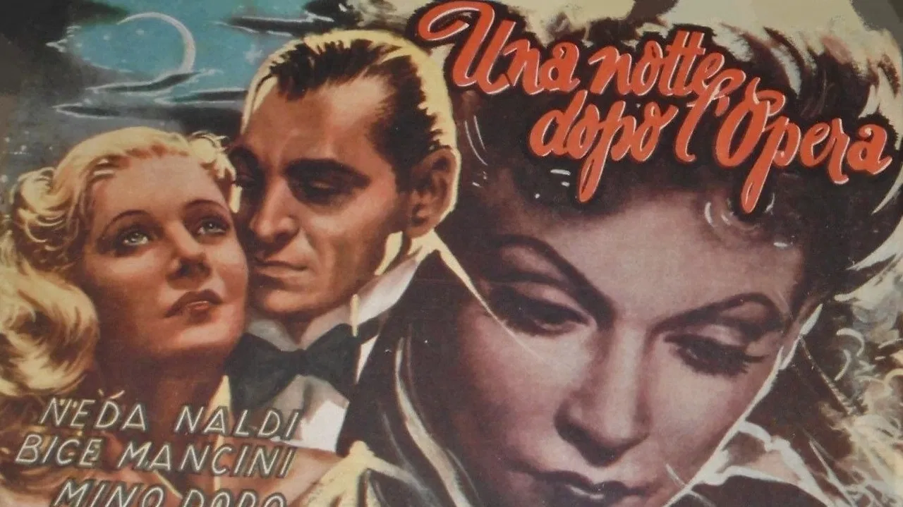 Una notte dopo l'opera backdrop