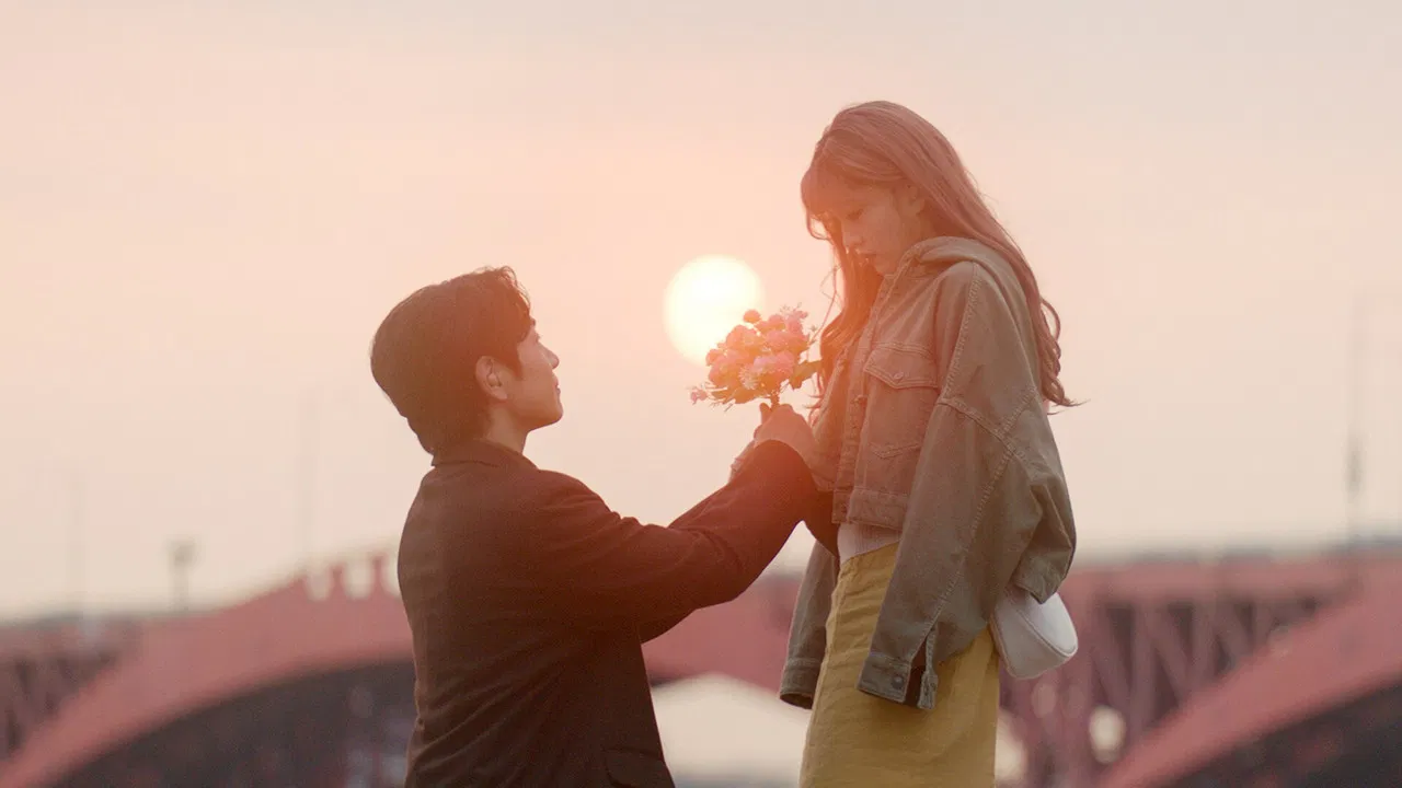 My Favorite Love Story backdrop