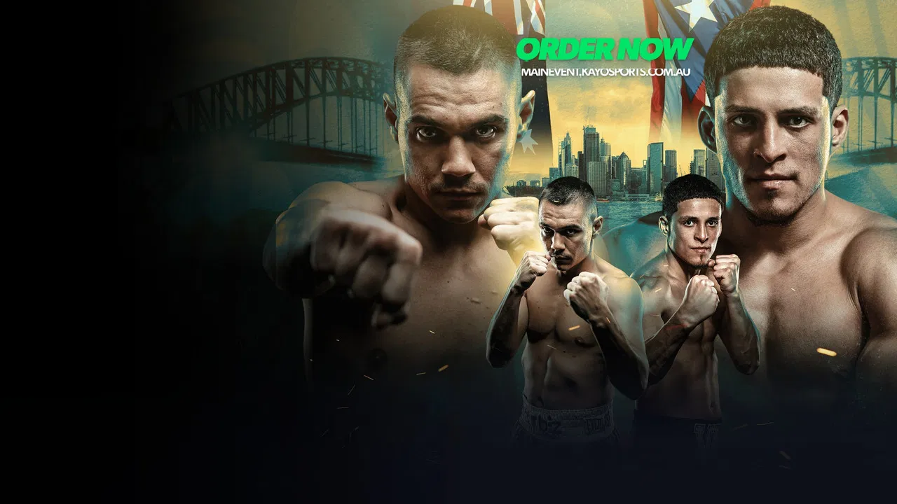 Tim Tszyu vs. Anthony Velazquez backdrop