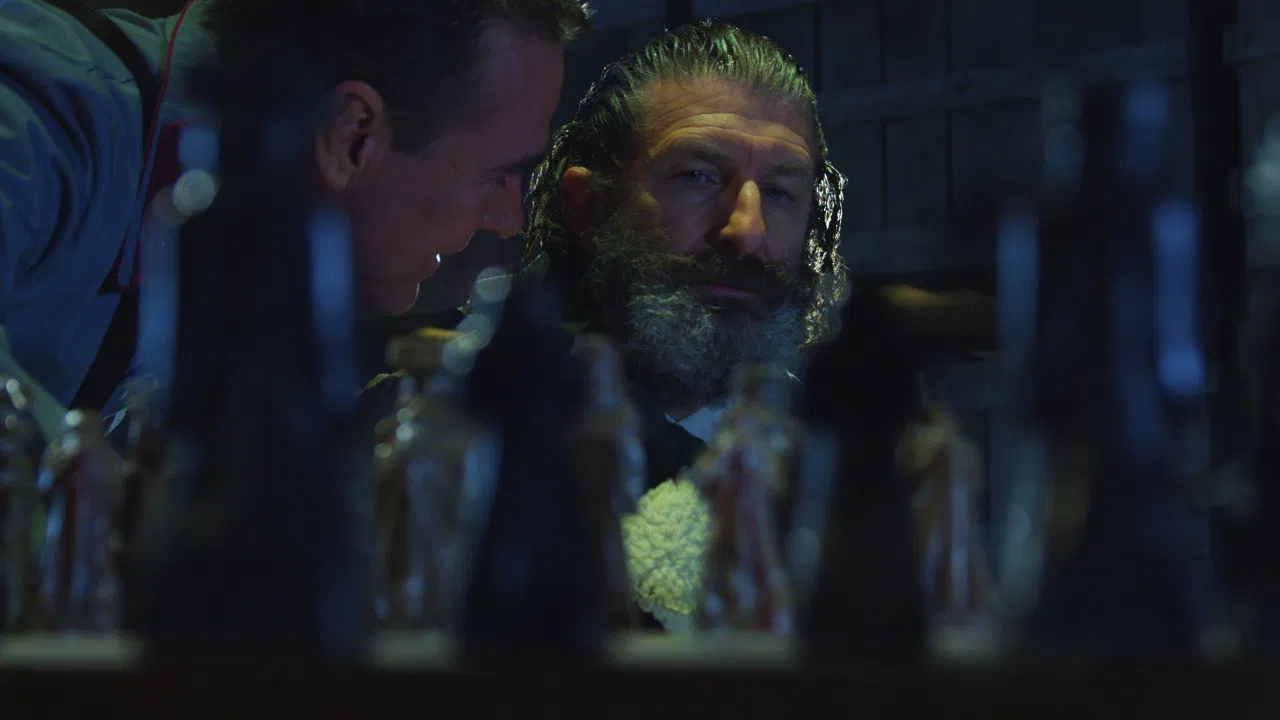 Under Jakob's Ladder backdrop