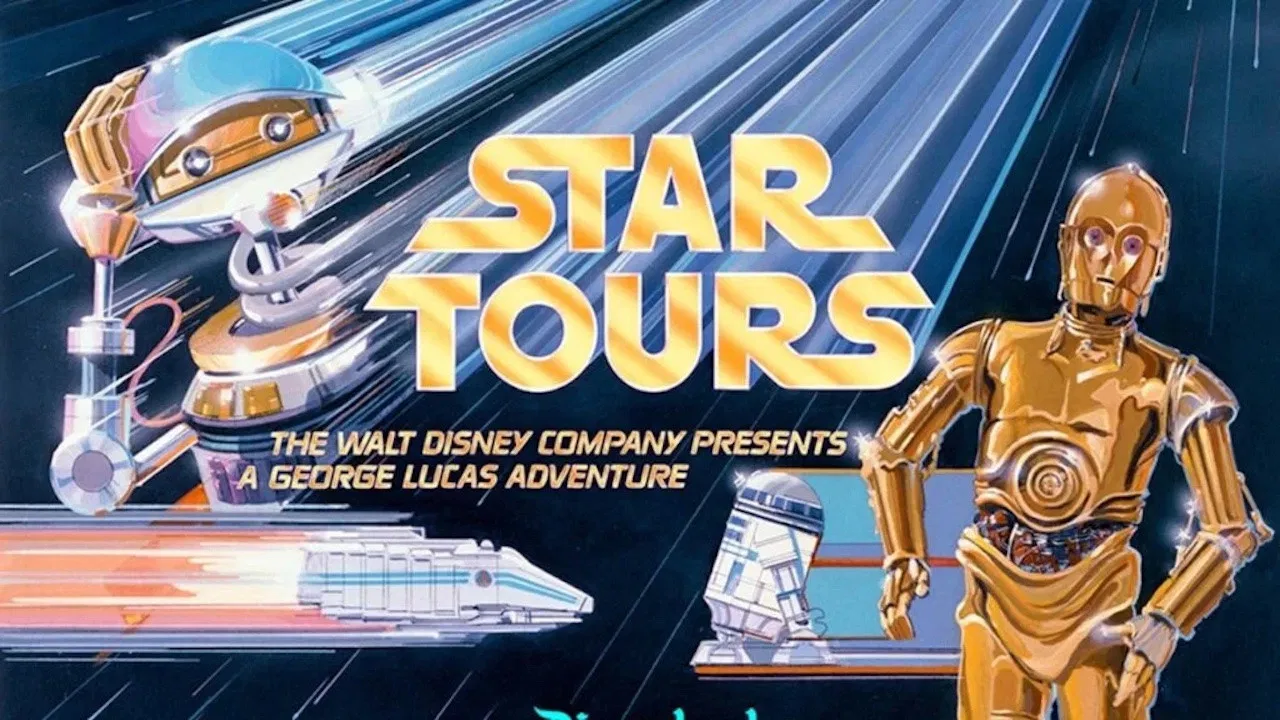 George Lucas' Star Tours backdrop