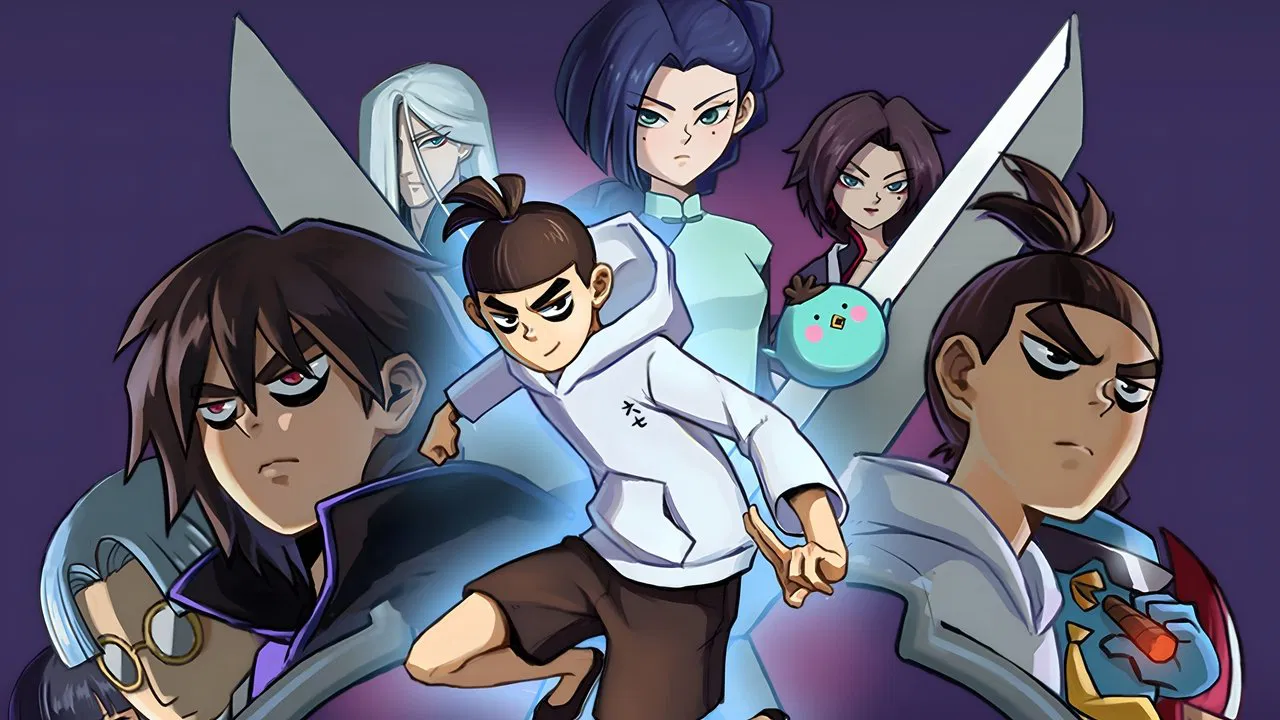 Scissor Seven backdrop