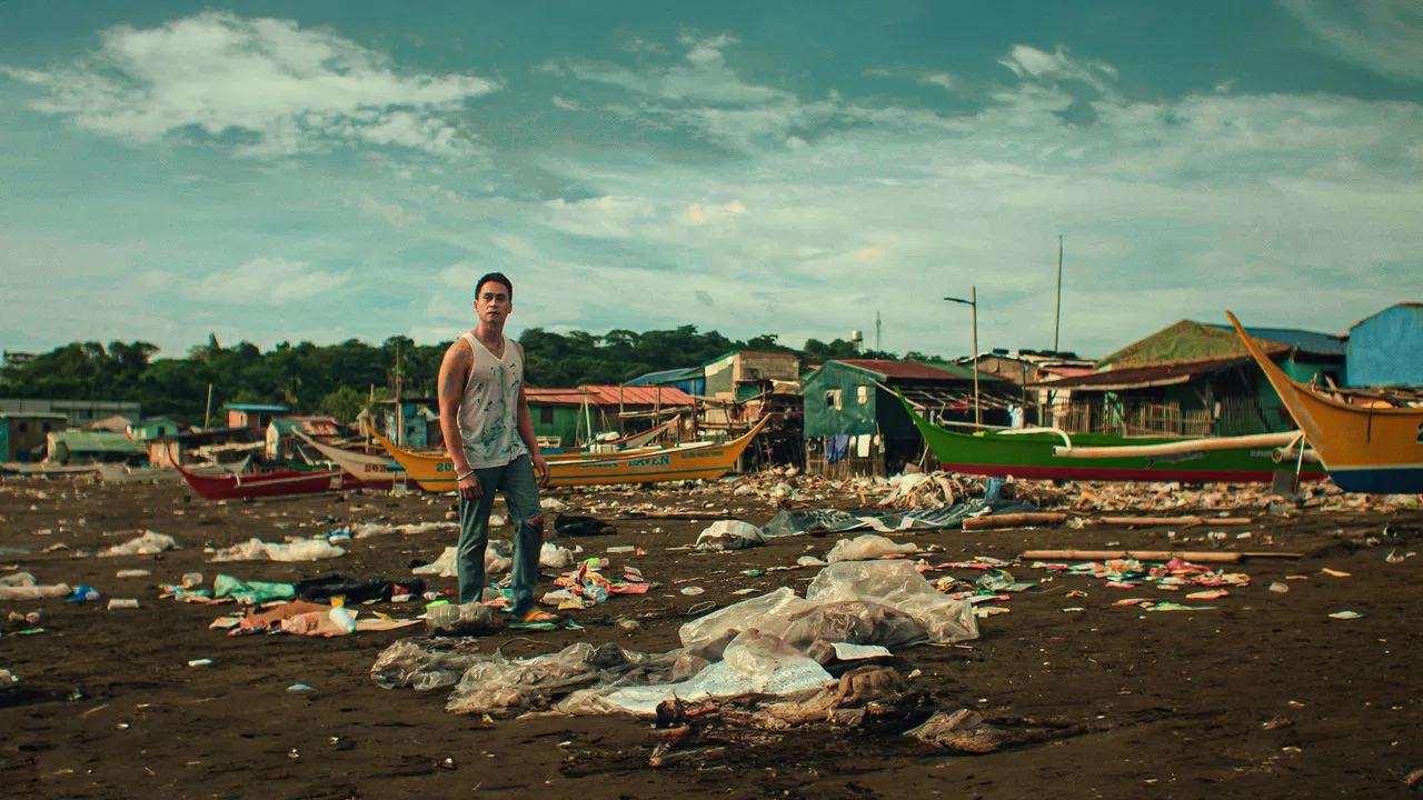 Microplastics backdrop