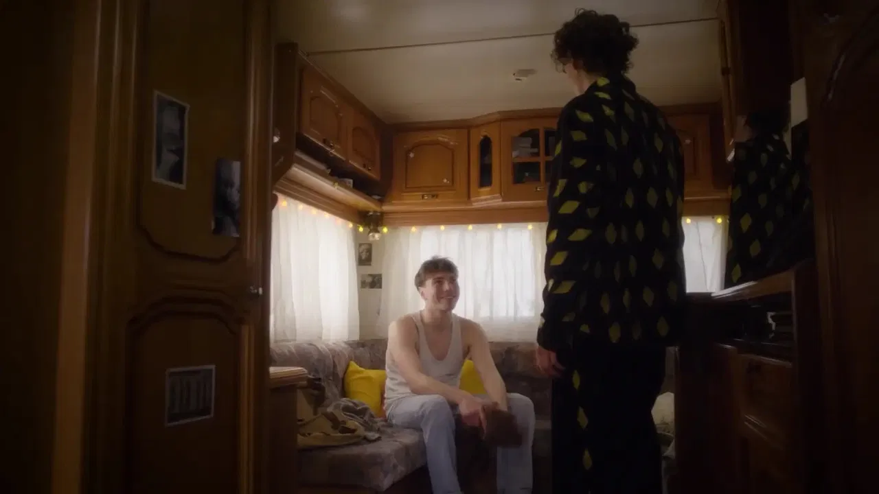 Gold and Rain backdrop