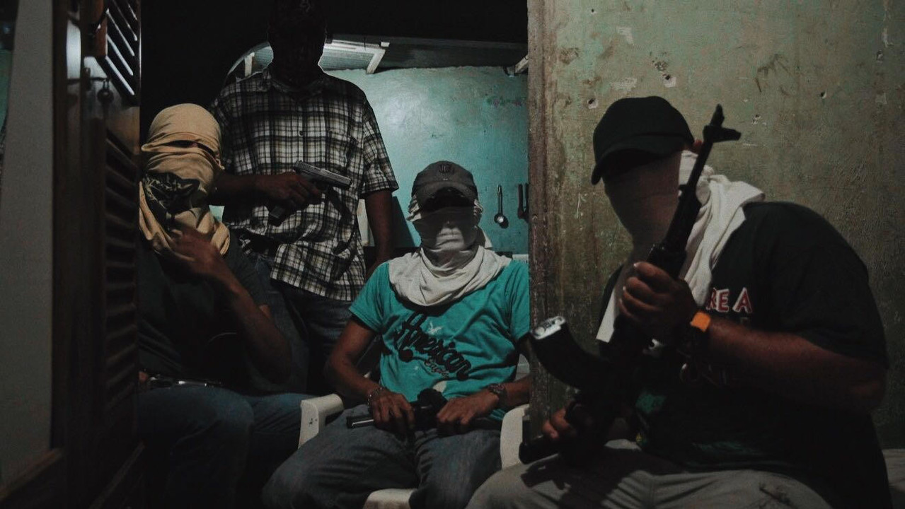 Behind the Blood backdrop