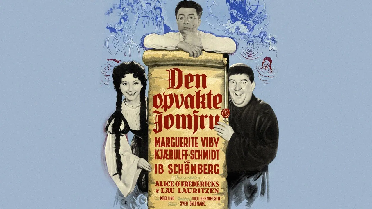 Den opvakte jomfru backdrop