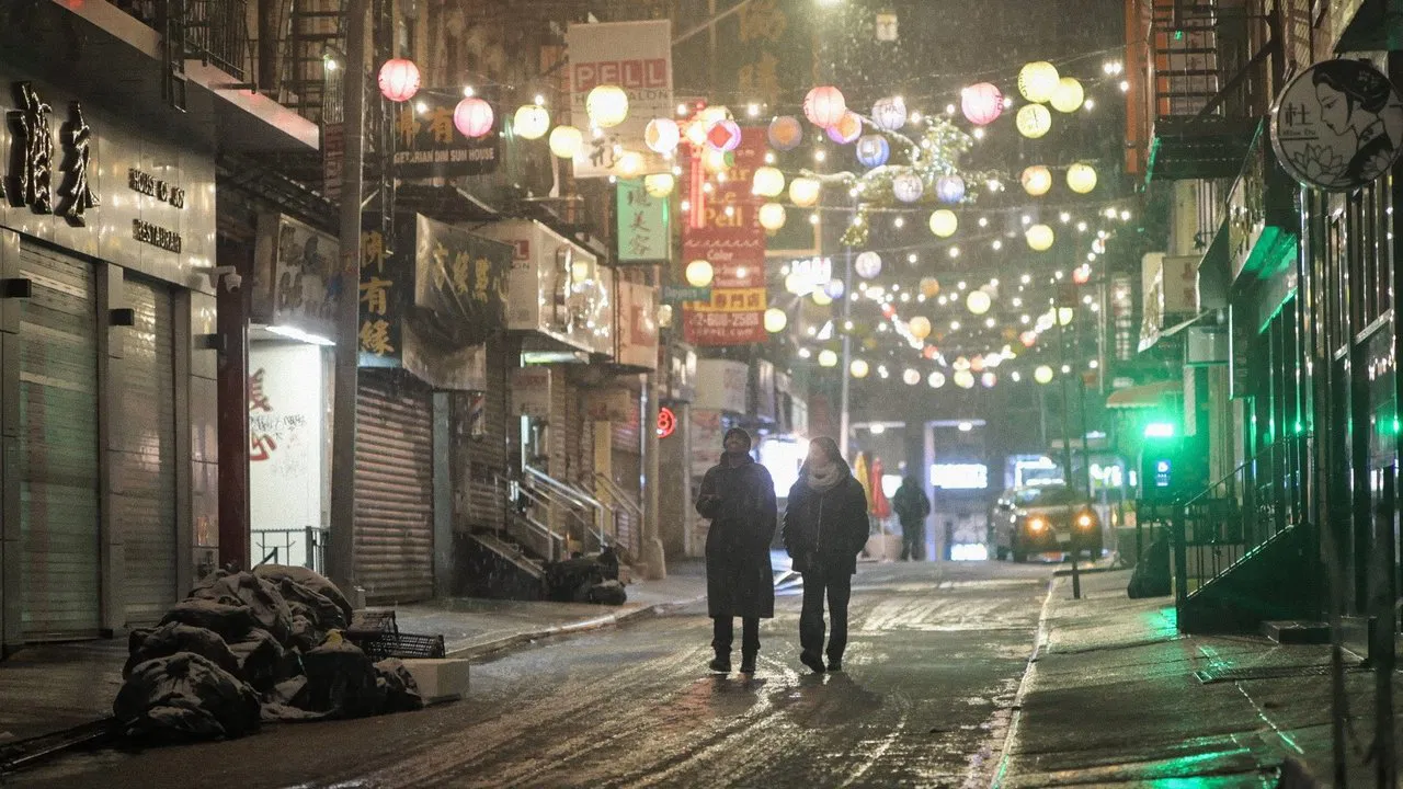 The Coldest Winter in New York City backdrop