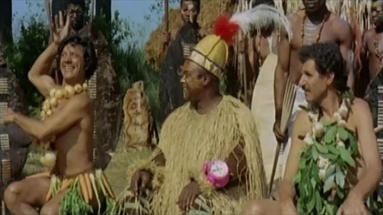 Two Whites in Dark Africa backdrop