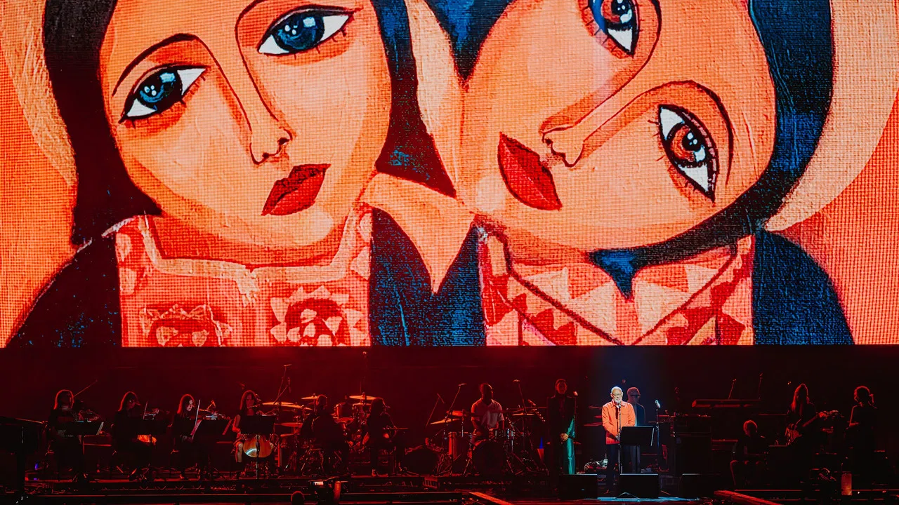 Together for Palestine backdrop