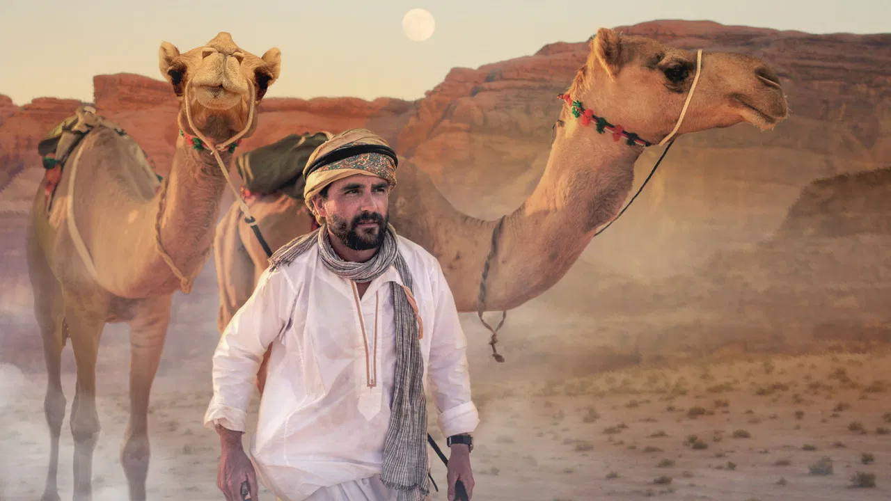 Arabia With Levison Wood backdrop