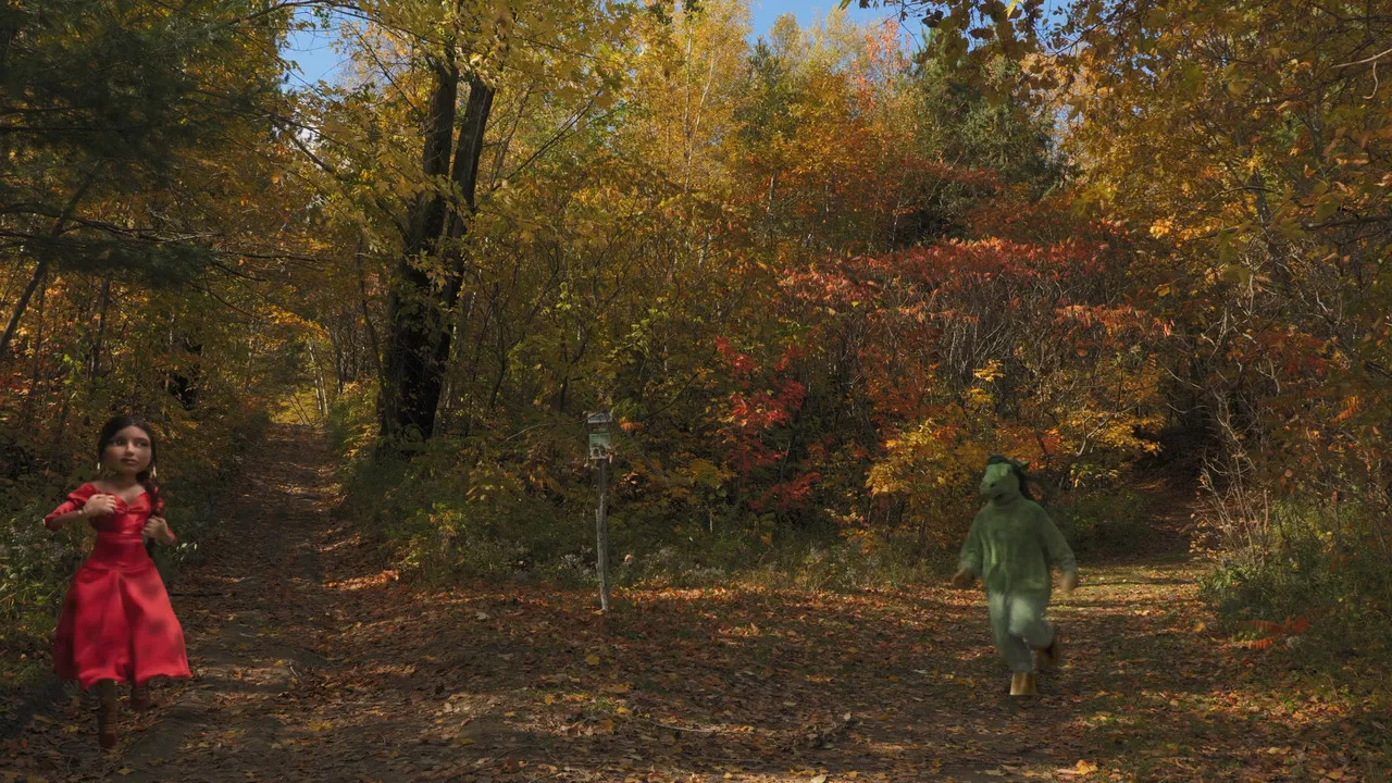 My Friend the Green Horse backdrop