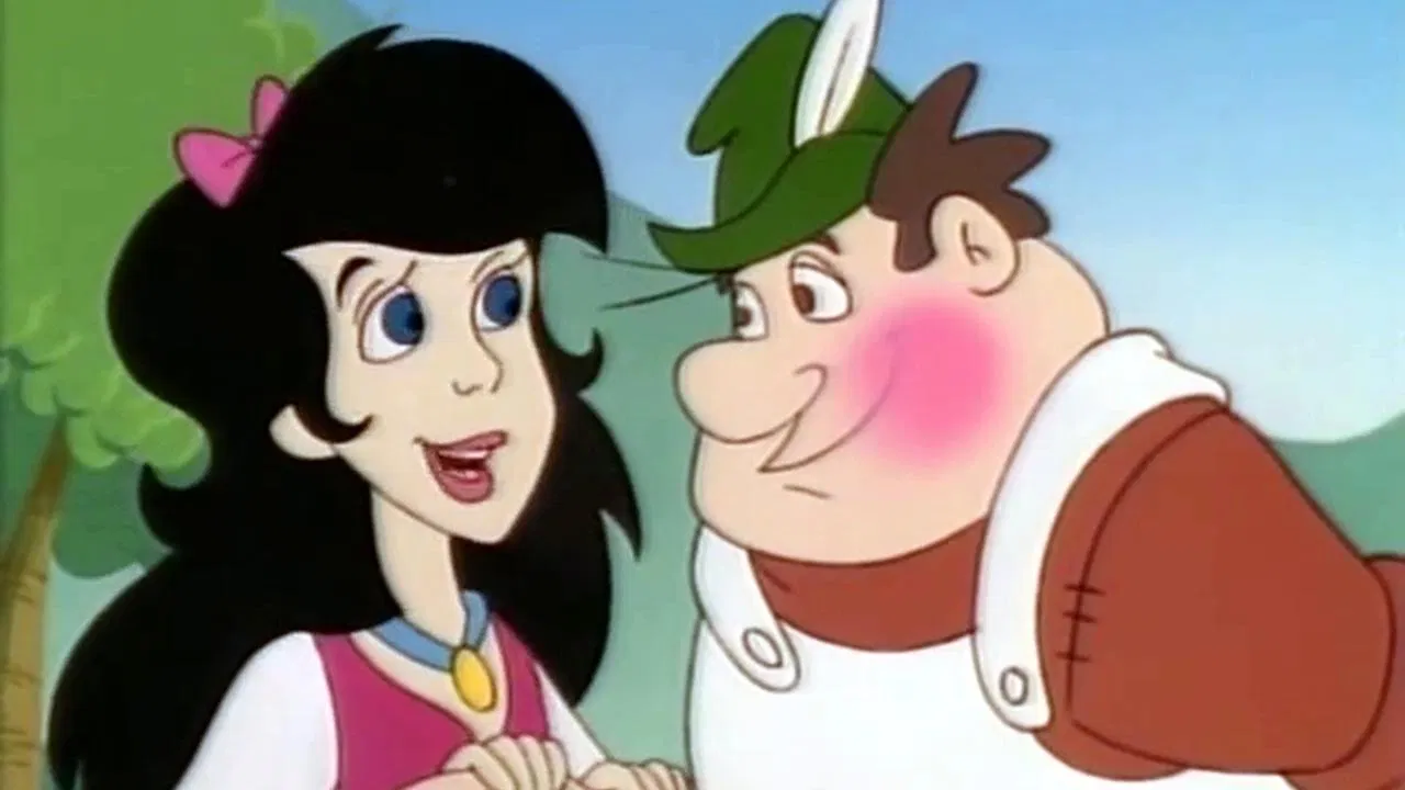 Snow White and the Magic Mirror backdrop