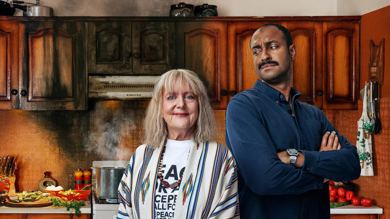 Mother and Son backdrop