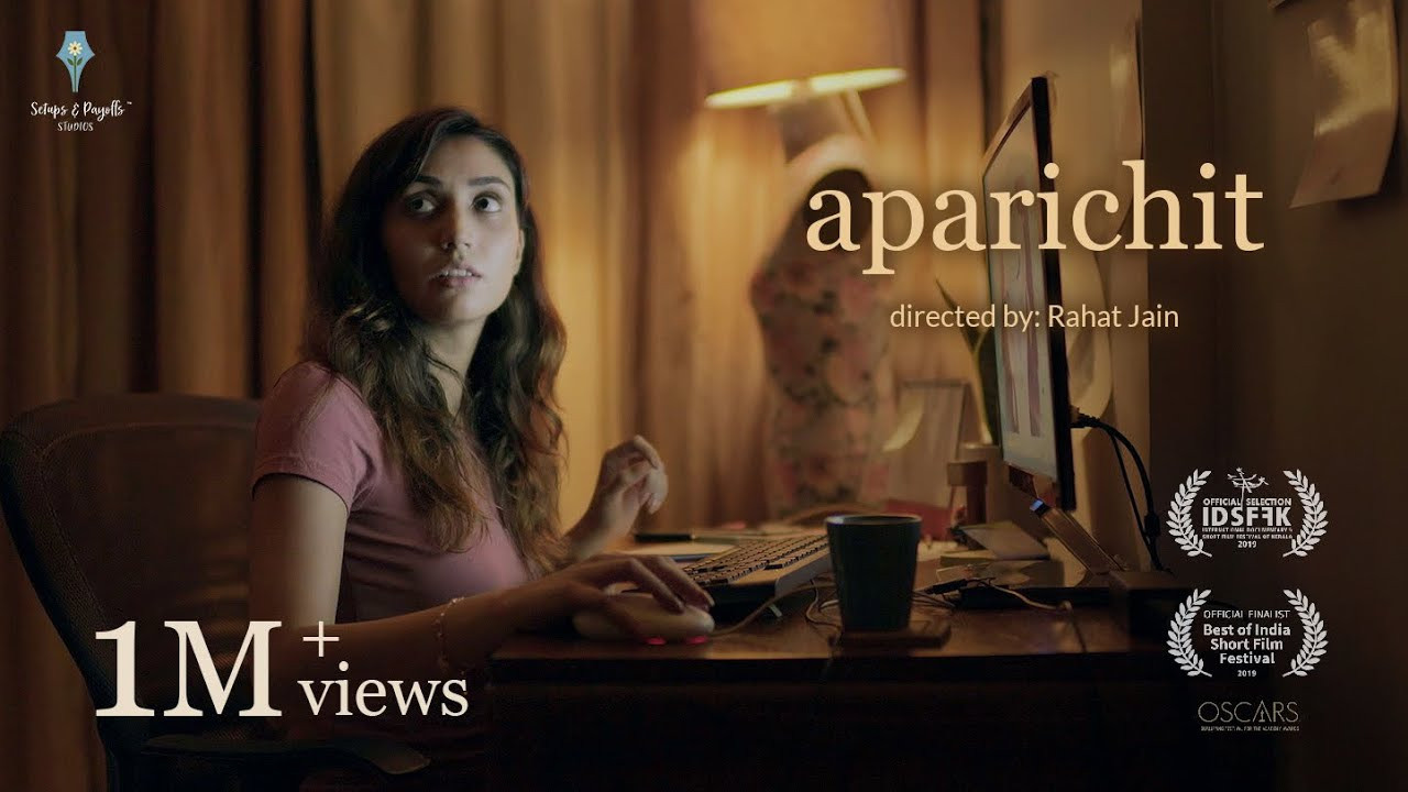 Aparichit : Heavy rain brings a stranger to the door, seeking shelter backdrop