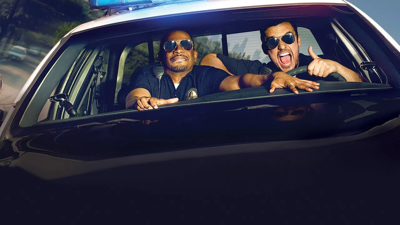 Let's Be Cops backdrop