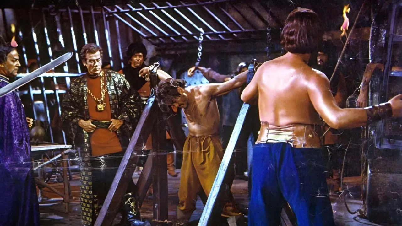 Samson vs. the Giant King backdrop