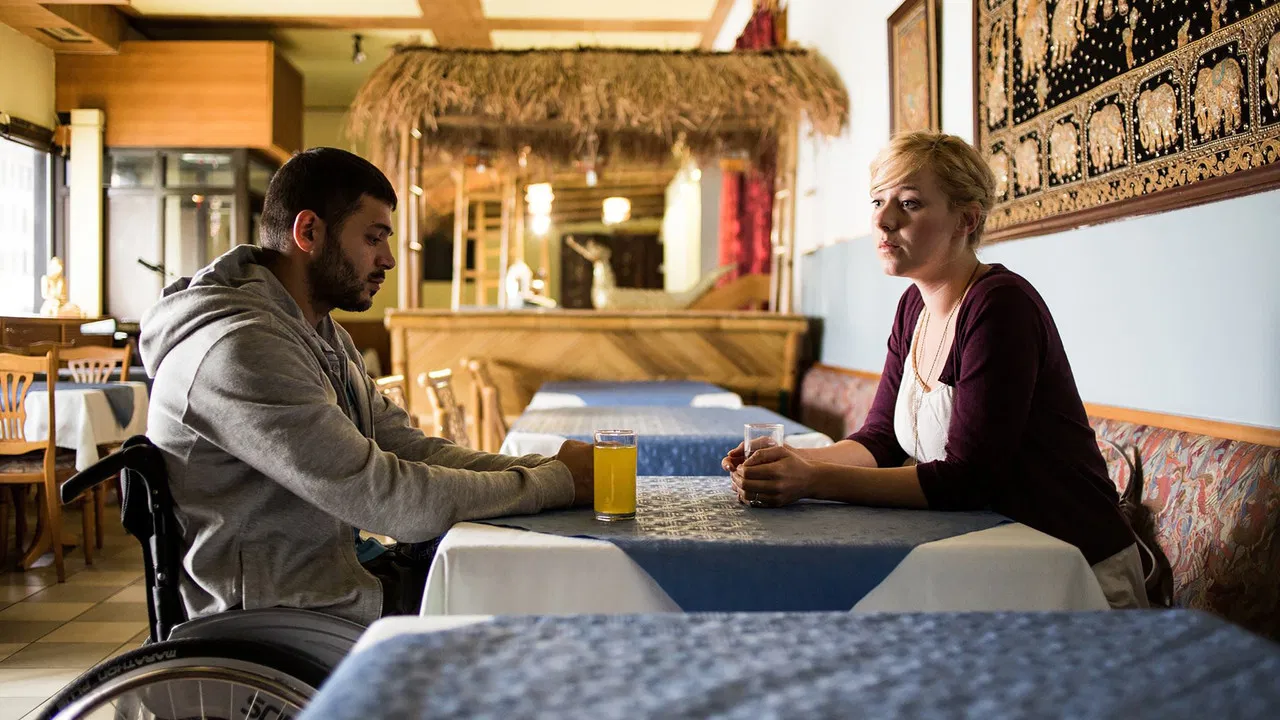 Behinderte Ausländer backdrop