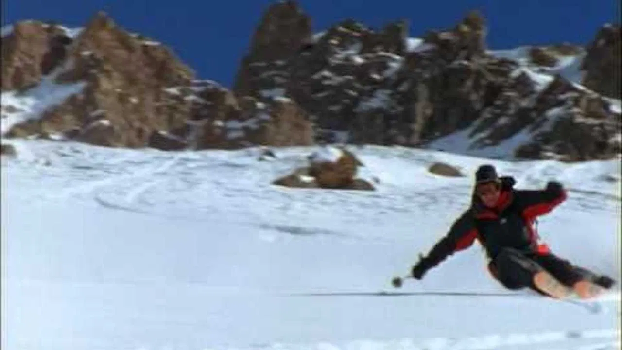 Behind the Skis backdrop