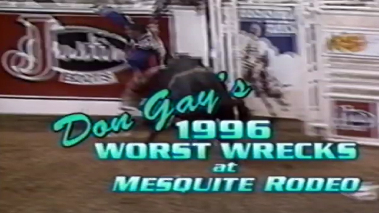 Don Gay's Worst Wrecks at Mesquite Rodeo 1996 backdrop