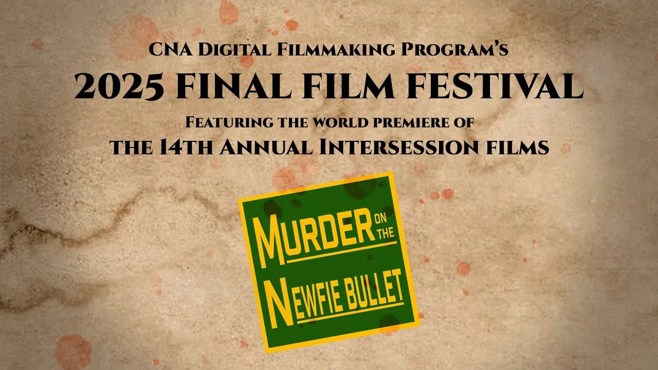 Murder on the Newfie Bullet backdrop