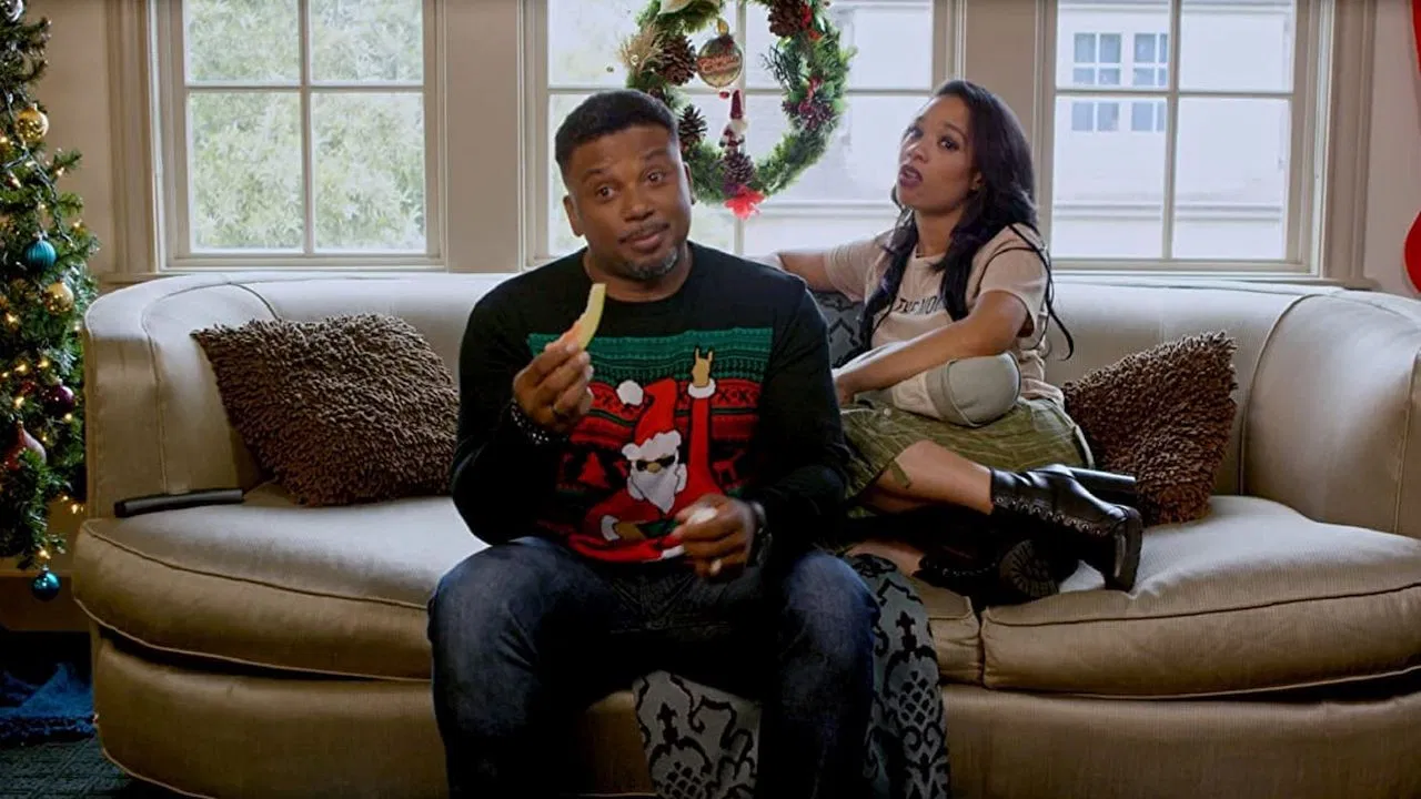 One Crazy Christmas backdrop