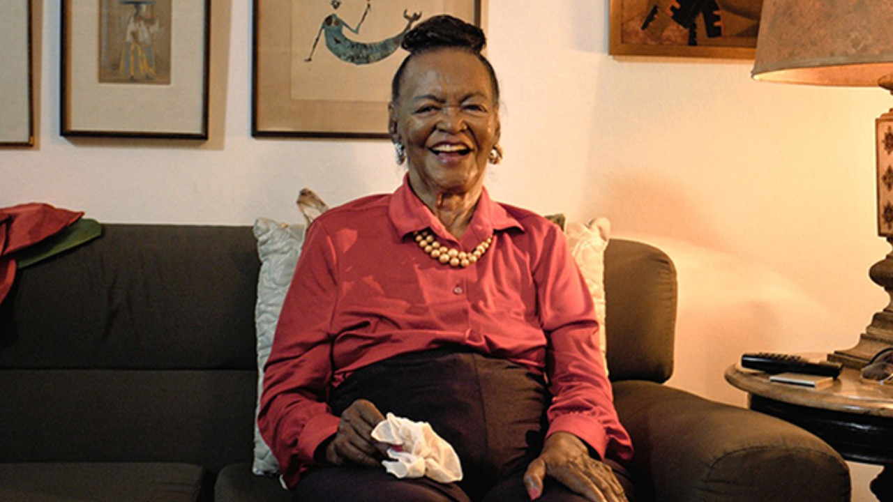 Conversations with Ruth de Souza backdrop