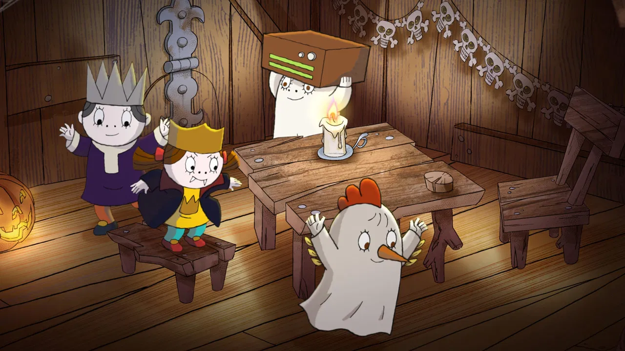 Lilla spöket Laban spökar igen backdrop